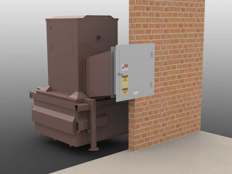 Vertical Garbage Trash Waste Compactor